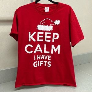 Christmas graphic T size Large